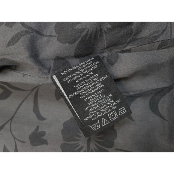 Indigo Star Military Field Jacket Men S Utility Patch Pockets Zip & Button Gray - Picture 12 of 13